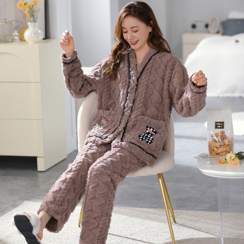 Women's Pajamas Winter Home Wear Suit - Image 10
