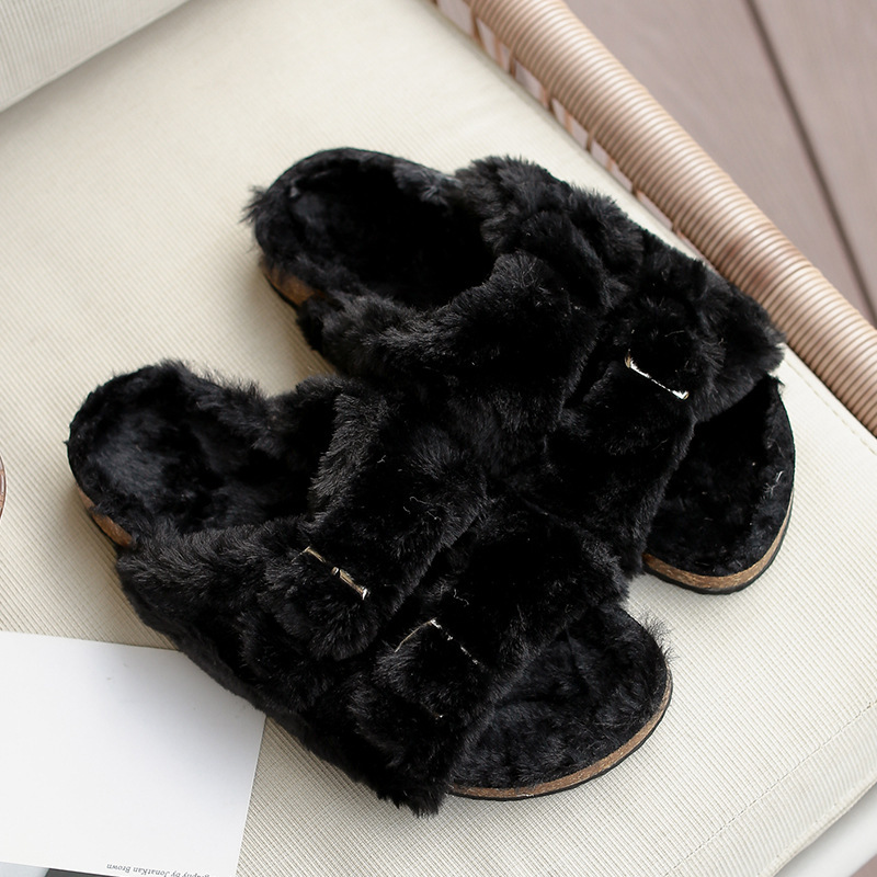 Women's Outer Wear Warm Winter Cotton Slippers - Image 2