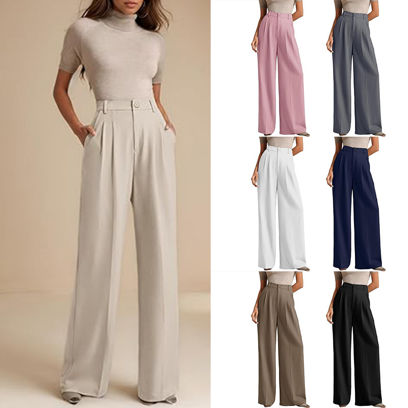 Women's Business Suit Pants High Waist - Image 4