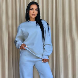Women's Fashion Casual Wide-leg Pants Suit