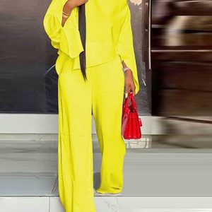 Women's Casual Cotton Wide Leg Pants Two Piece