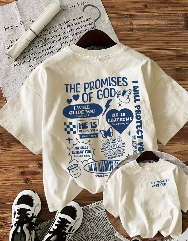 Heart- And Letter-Printed Cotton T-Shirt - Image 2