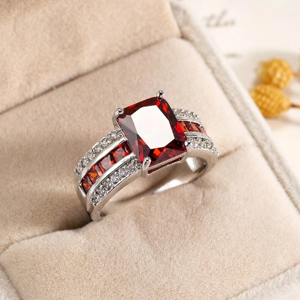 Retro Simple Blue Fashion Ring For Women - Image 2