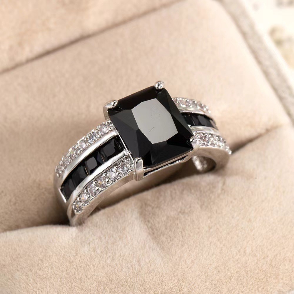 Retro Simple Blue Fashion Ring For Women - Image 5