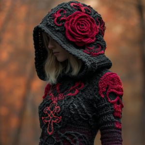 European And American-style Floral-print Ethnic Womens Hooded Sweatshirt