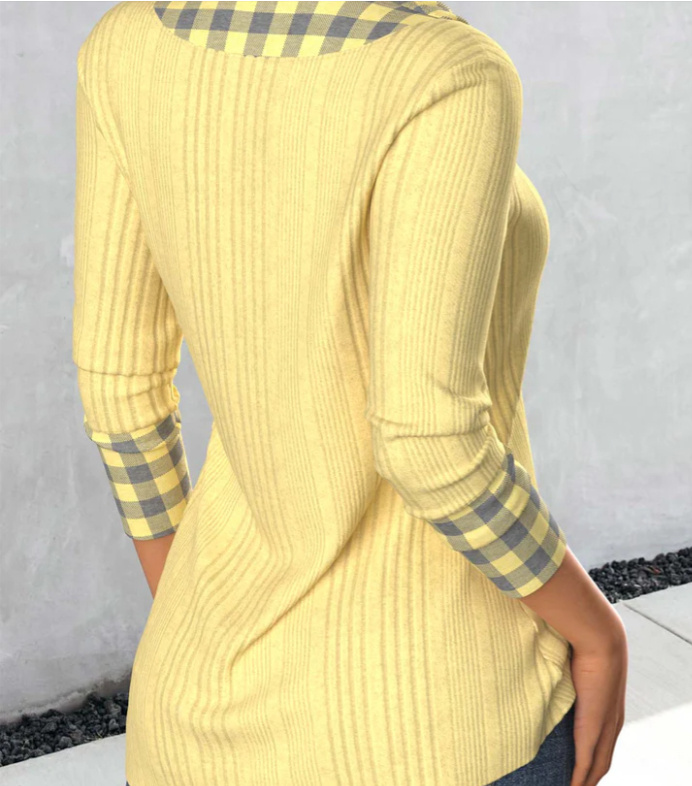 AutumnWinter New Arrival Long-Sleeve Knitted Sweater With Ribbed Texture - Image 3